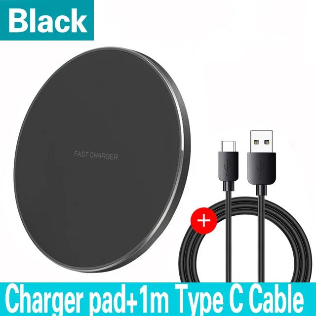 100W Fast Wireless Charger Pad for iPhone  Samsung Galaxy Xiaomi
