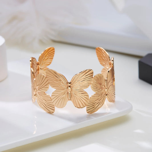 High Quality Stainless Steel Hollow Flower Butterfly