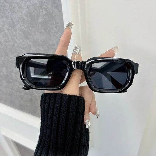 Luxurious Rectangle Sunglasses Women Fashion Designer
