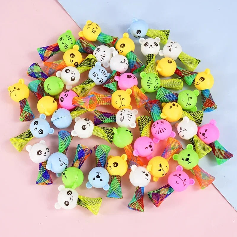 10pcs Creative Animal Jumping Doll Toys