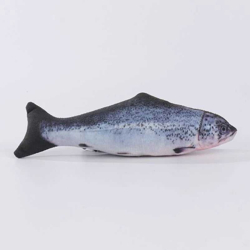 cat-teasing toys simulation fish tear-teasing cat chew plush toys fish