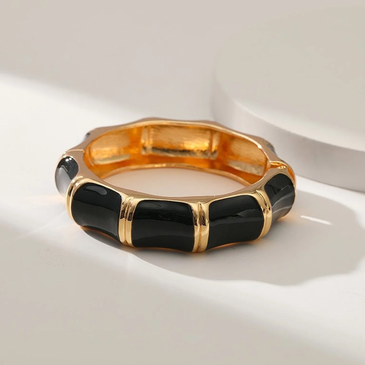 Boohoo Coffee Irregular Acrylic Resin Chunky Bangles