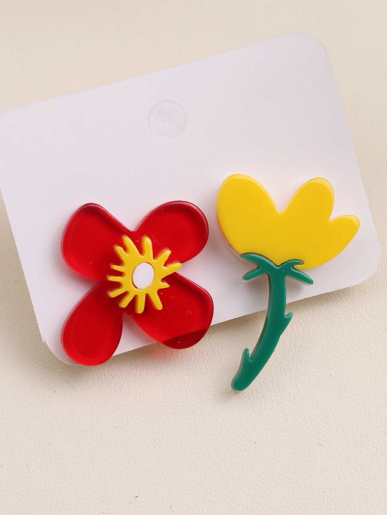 Summer Women Korean Edition Earrings Minimalist Acrylic