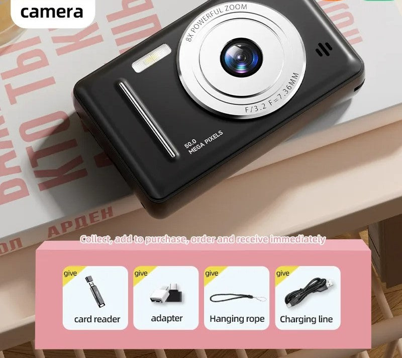 4K Digital Camera Dual Camera Flash 50 Million HD