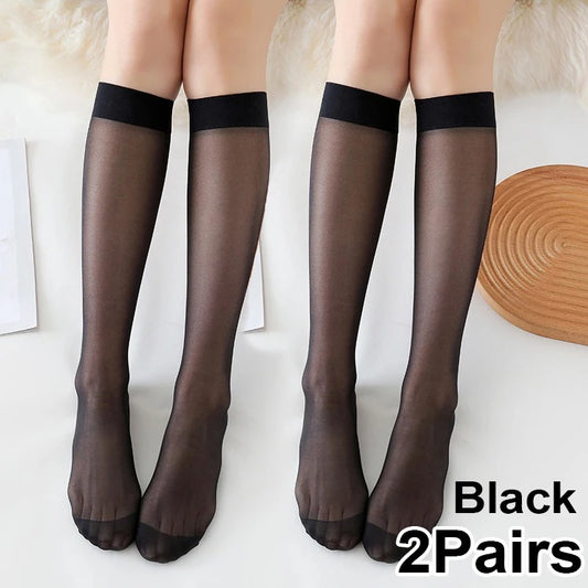 Woman Socks Cute Black White Lolita Long Socks