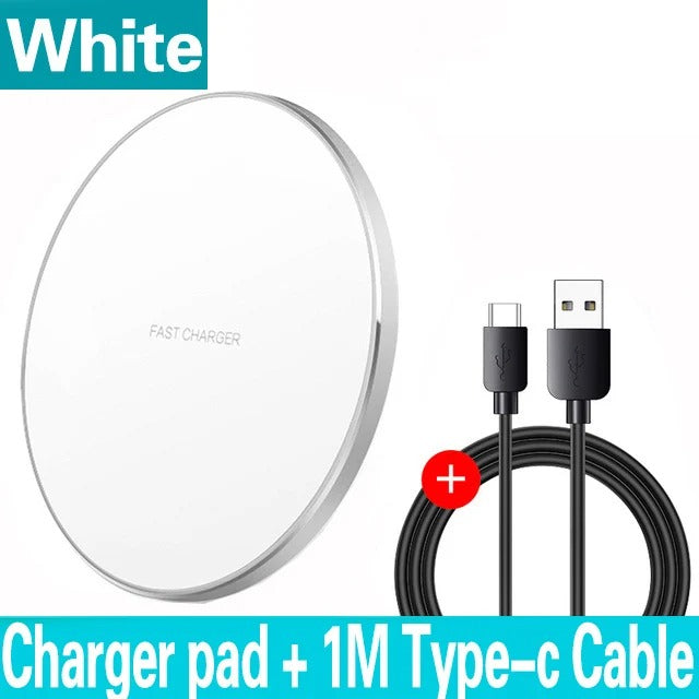 100W Fast Wireless Charger Pad for iPhone  Samsung Galaxy Xiaomi