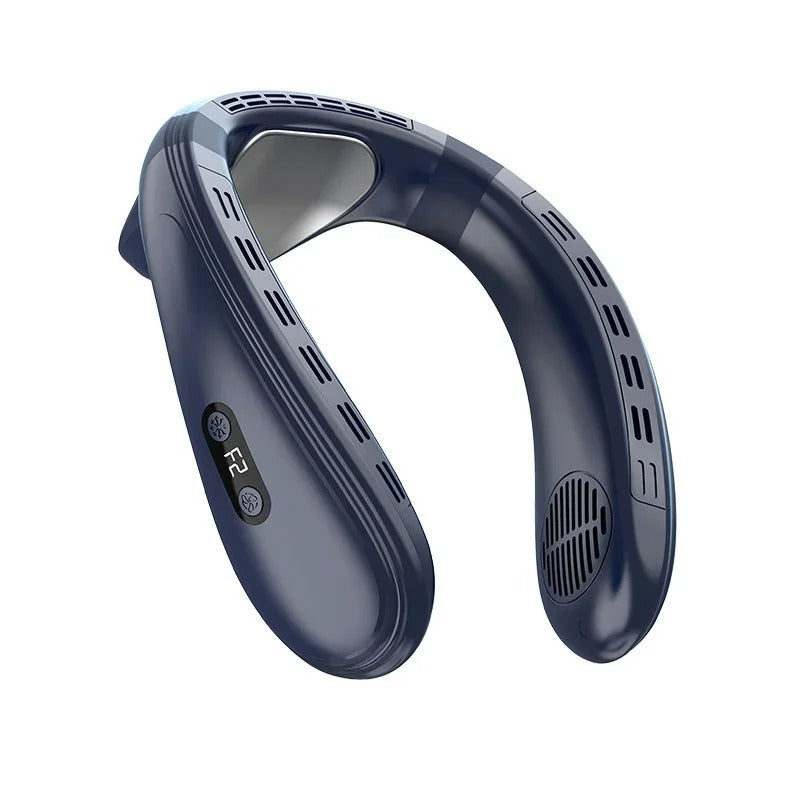 2024 New Neck Air Conditioner Portable Neck Fan Rechargeable Semiconductor Cooling