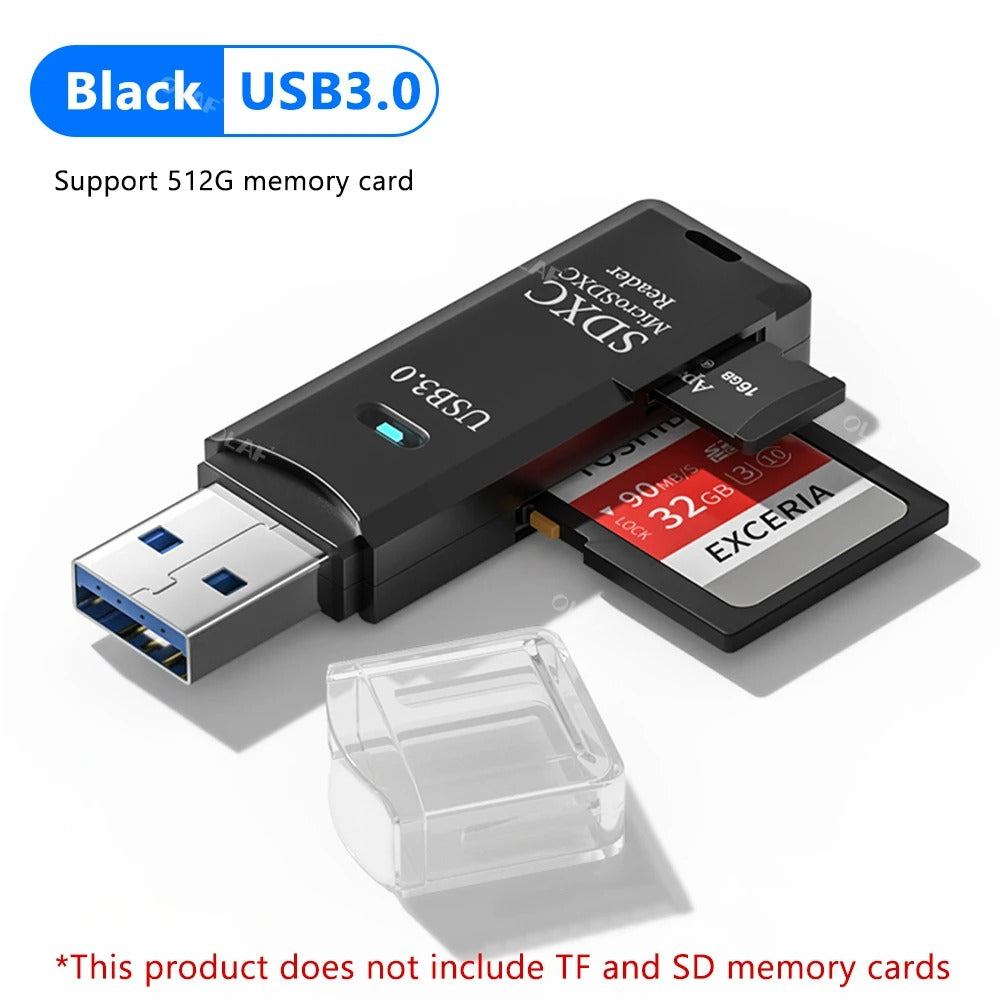 USB 3.0 Card Reader Micro SD TF Memory Card Reading Adapter