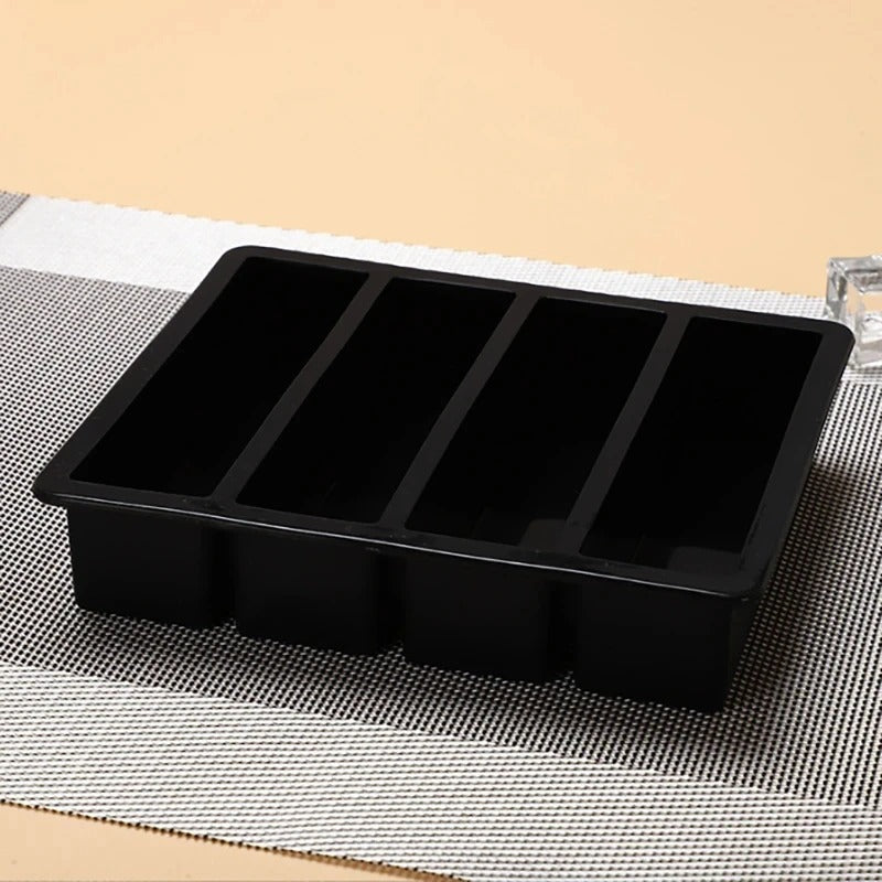 Strip-shap Ice Cube Trays Giant Silicone Ice Cubes Square Tray