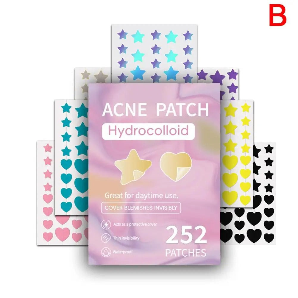 Colorful Star Pimple Patch Acne Colorful Invisible Acne Removal