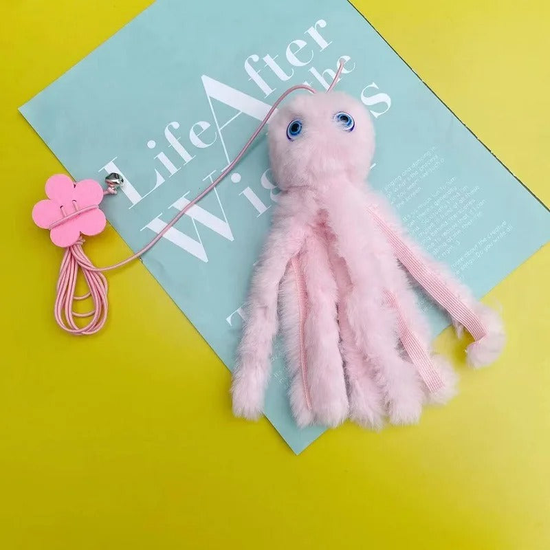 Cat Octopus Toy Cute Door Plush Elastic