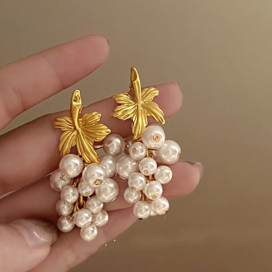 Elegant Imitation Pearl Earrings For Women