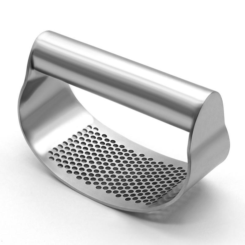 Stainless Steel Garlic Press Manual Mincer Chopping Tool