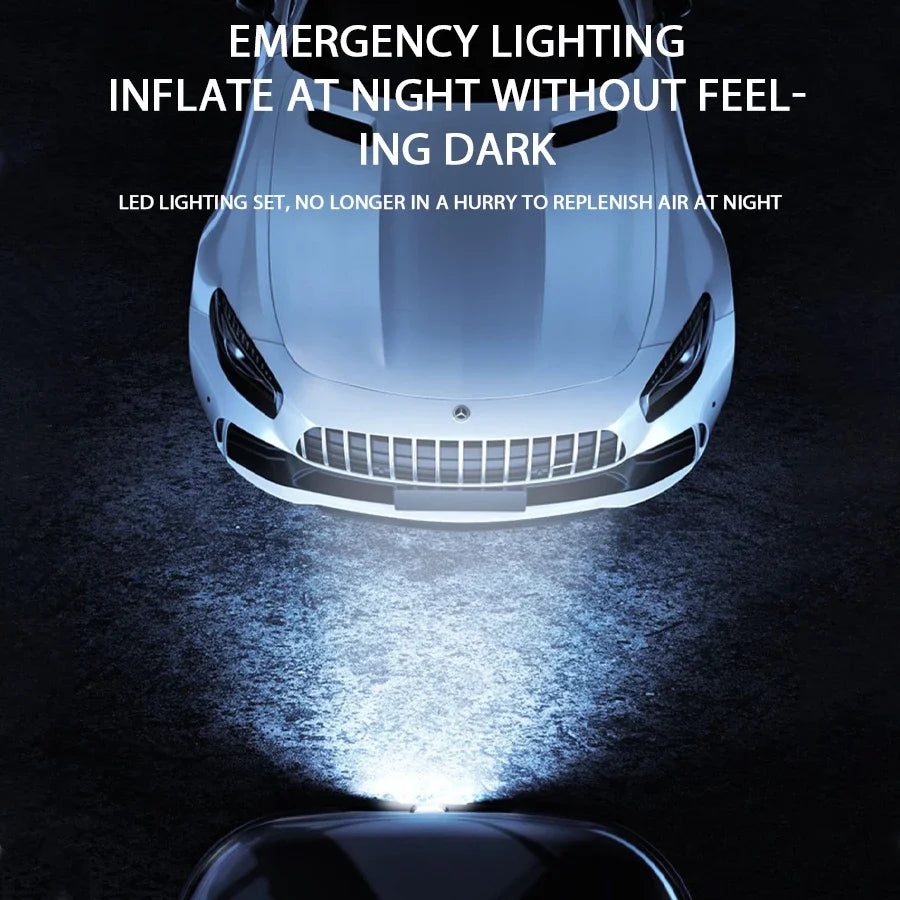 1PC Car Mounted Wireless Digital Display Inflation Pump