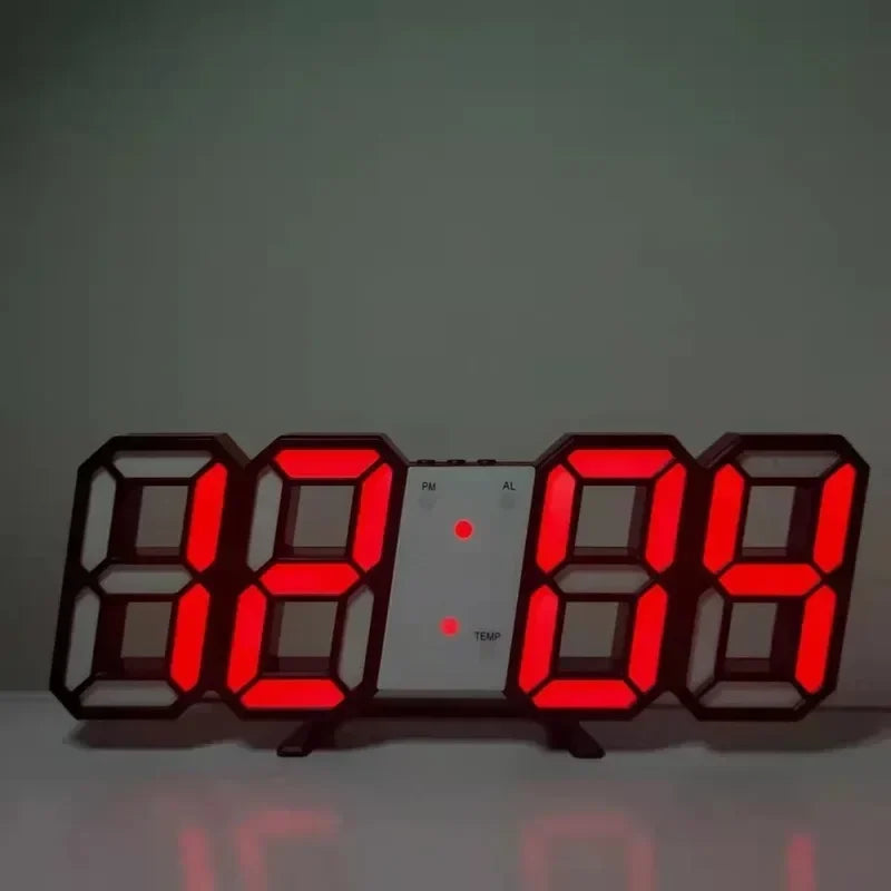 Table 3D LED Alarm Clock Date/Temperature for Home Kitchen