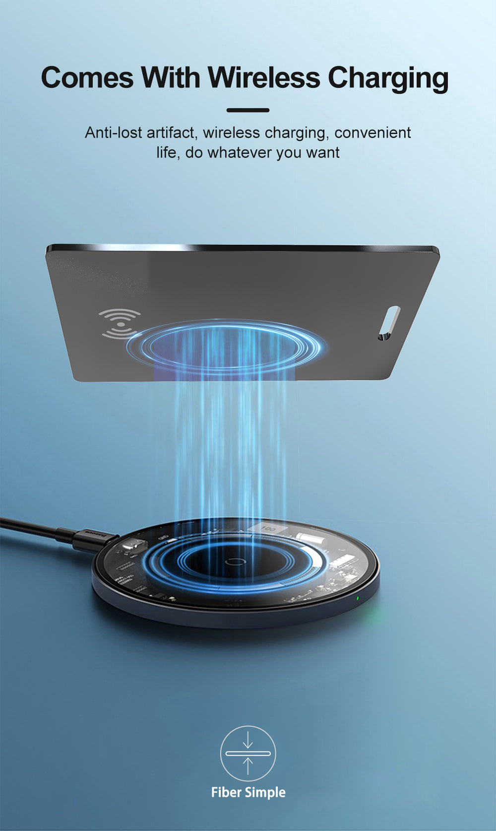 Wallet Tracking Card Ultra-thin GPS Location