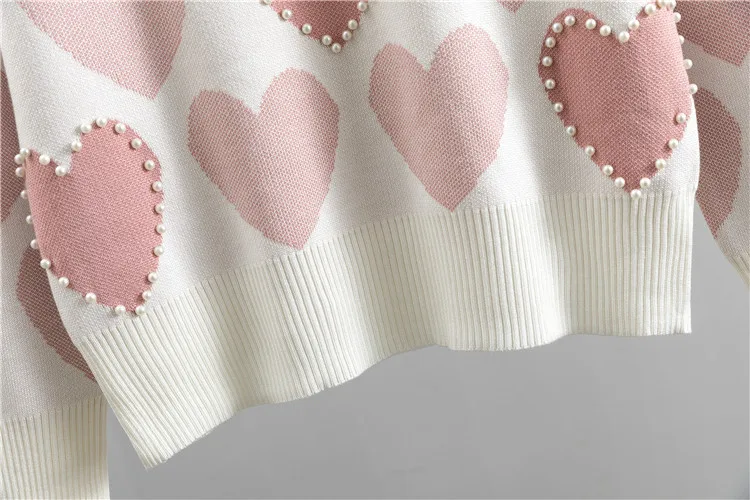 Casual Print Knit Sweater 2 Pieces Sets