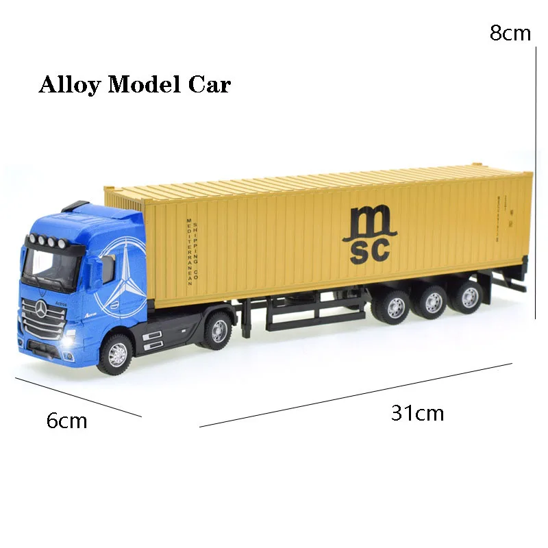 1:50 Diecast Alloy Truck Head Model Toy Container