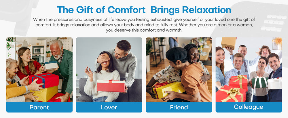 Under Desk Footrest Ergonomic Foot Stool with Massage Rollers