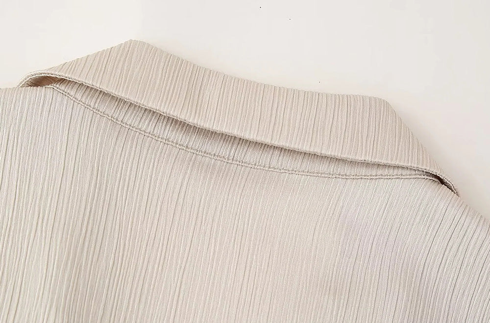 Women's Double-Breasted Loose Blazer Coat  set