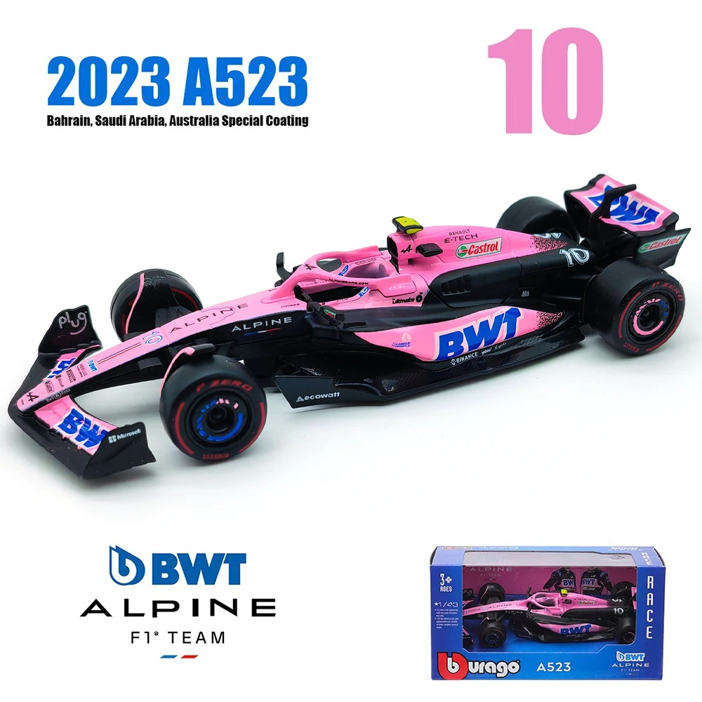 Bburago 1:43 Alpine F1 Team A524 2024 Alloy Car
