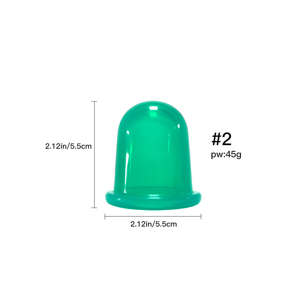 Silicone Vacuum Cupping Massage Jars Anti Cellulite Massage