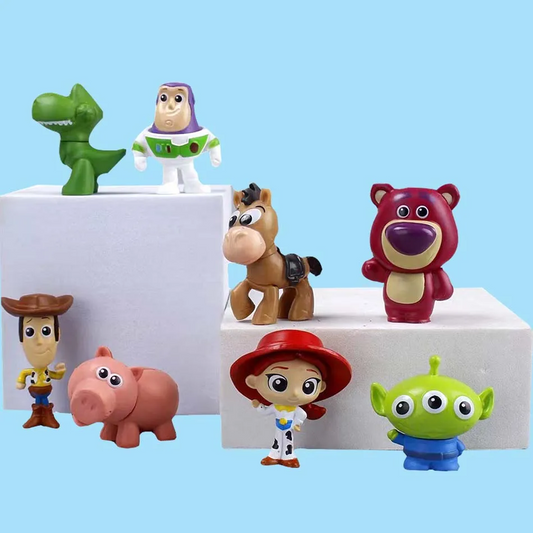 8PCS Disney Toy Story Anime DIY Doll Accessor Action Figure