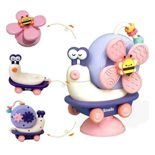 High Chair Toys Baby Rattles Snail Windmill Shape Toddler