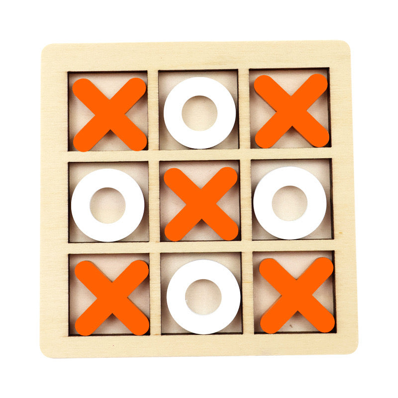 Wooden Tic Tac Toe Puzzle Game