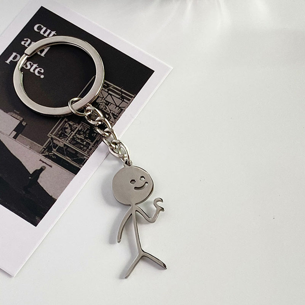 Funny Matchstick Men Keychain