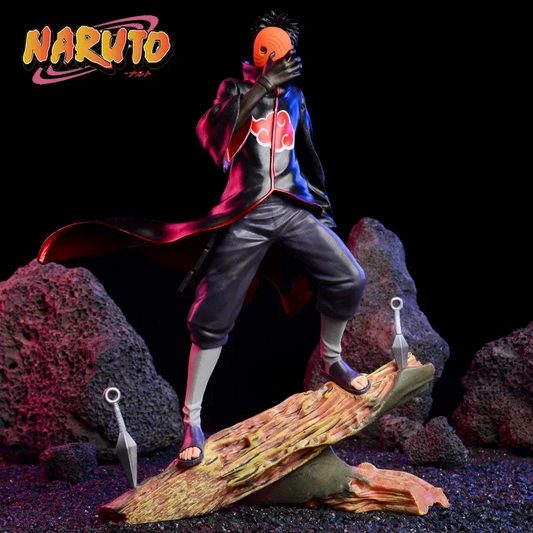 26cm Naruto Anime Figure Obito Uchiha Tobi Head Changeable