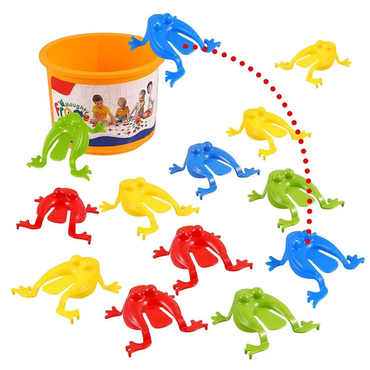 5Pcs Jumping Frog Toy Parent-child Bounce Frogs