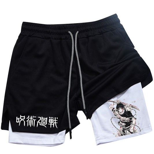 Performance Shorts Toji Printed Men GYM Casual Sports Shorts