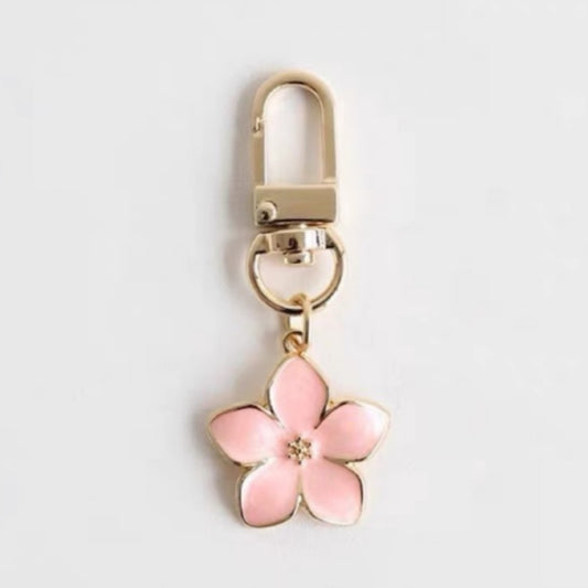 White Pear Blossom Keychain