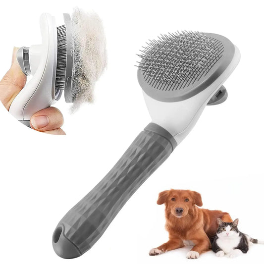 Self-cleaning Pet Hair Remove Comb Cat Slicker Brush Pet Hair Removal Comb