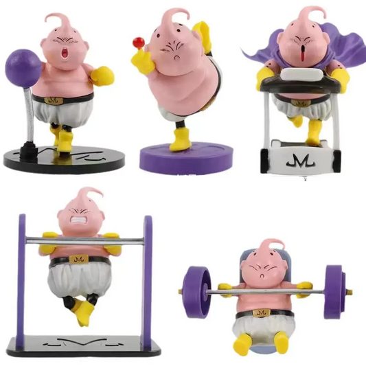 Hot Anime Dragon Ball Fitness Body Building Majin Buu Cute Figure