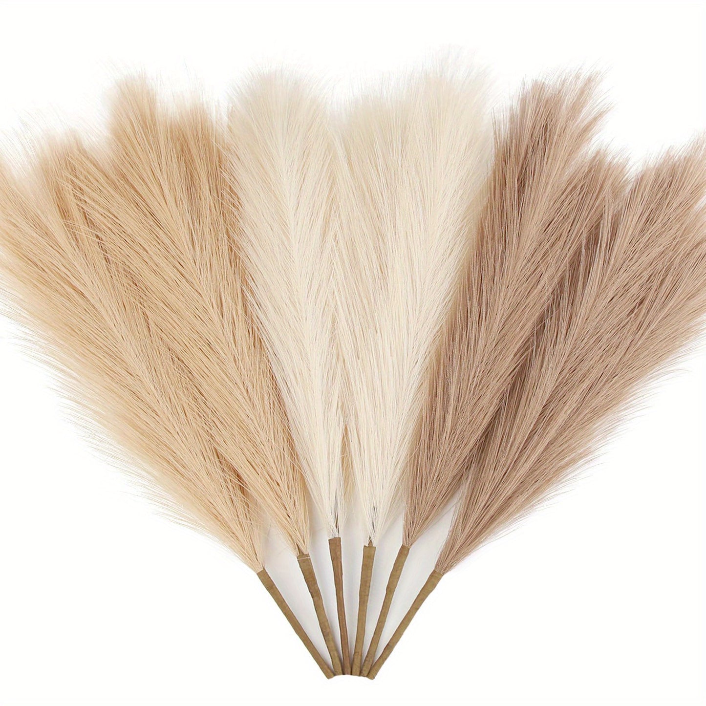 6PCS Artificial Pampas Grass Decor Flowers Fake Plant