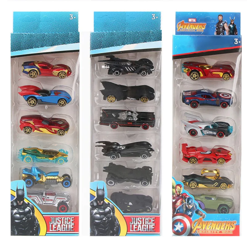 Disney Marvel Superhero Alloy Racing Car Set