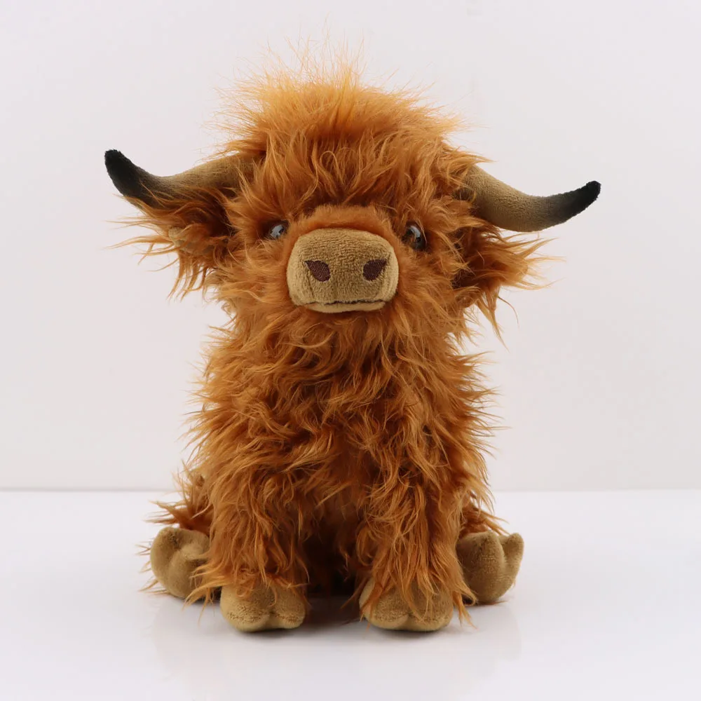 Highland Cow Plush Toy - Adorable Realistic Stuffed Animal