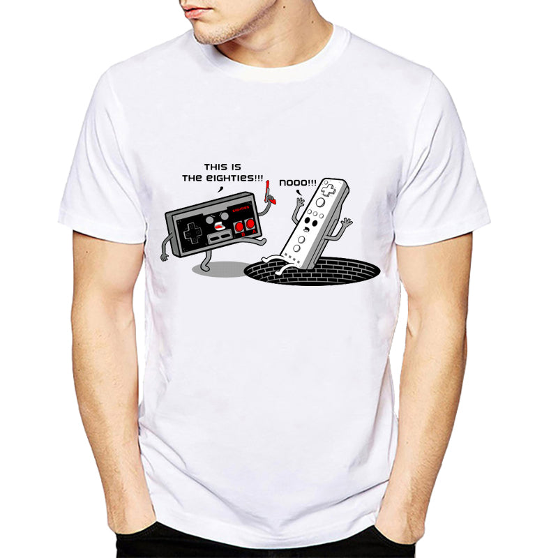 Newest Men's Funny remote control book Printed T-Shirt