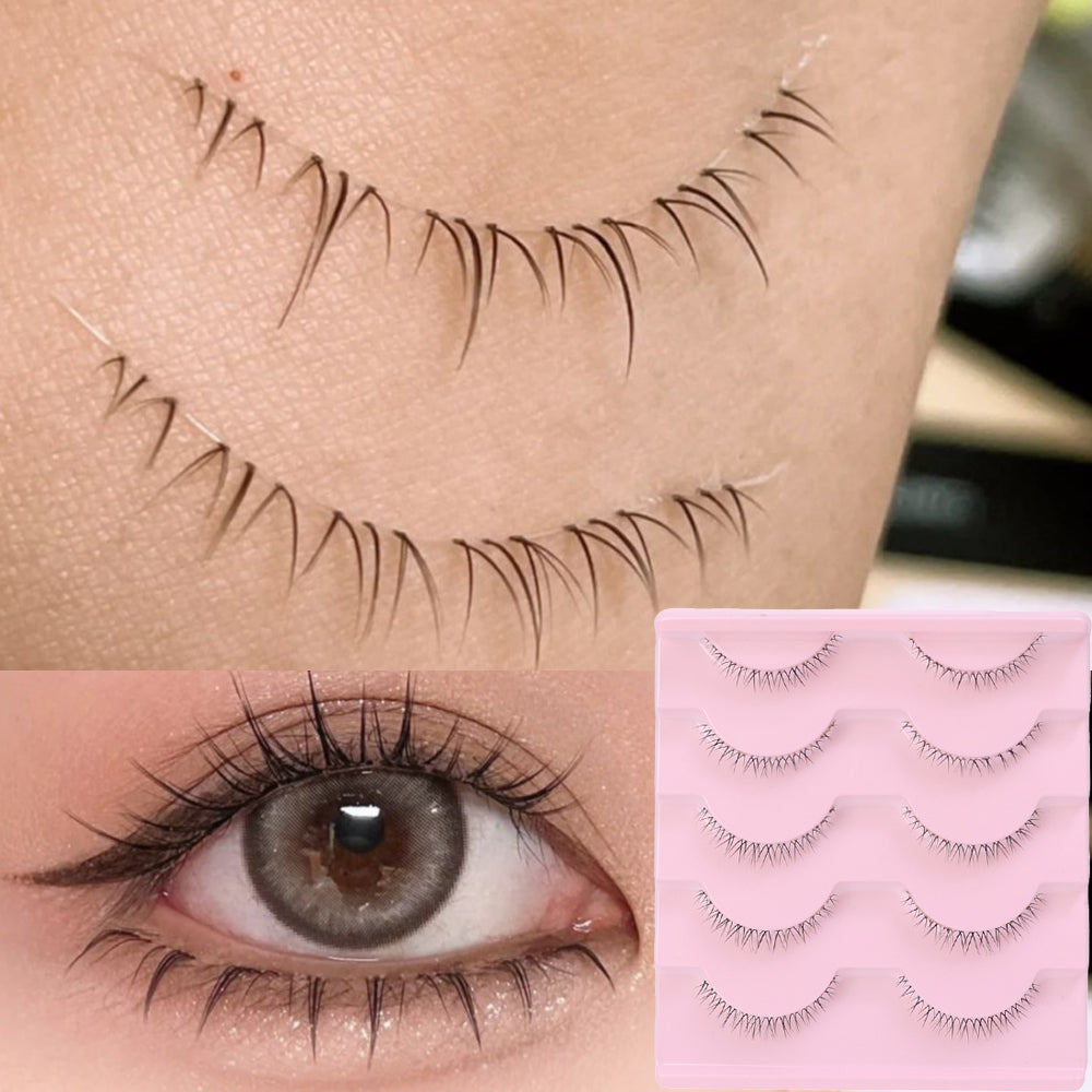 5 Pairs Thick 6mm Lower Eyelashes Pack