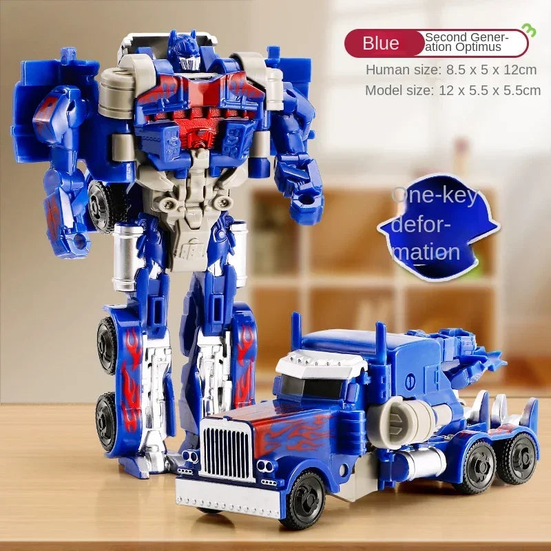 One Step Deformation Robot Transformation Car Toy Action Figure