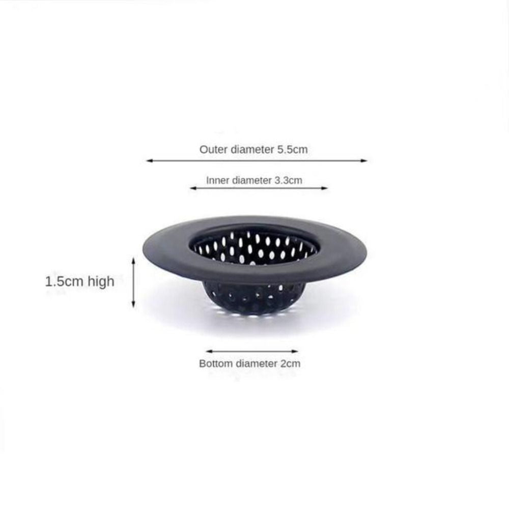 Stainless Steel Sink Strainer Black Anti Clog Mesh Trap