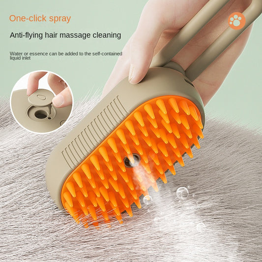 Cat Steam Brush Steamy Dog Brush 3 in 1 Electric Spray Cat Hair Brushes
