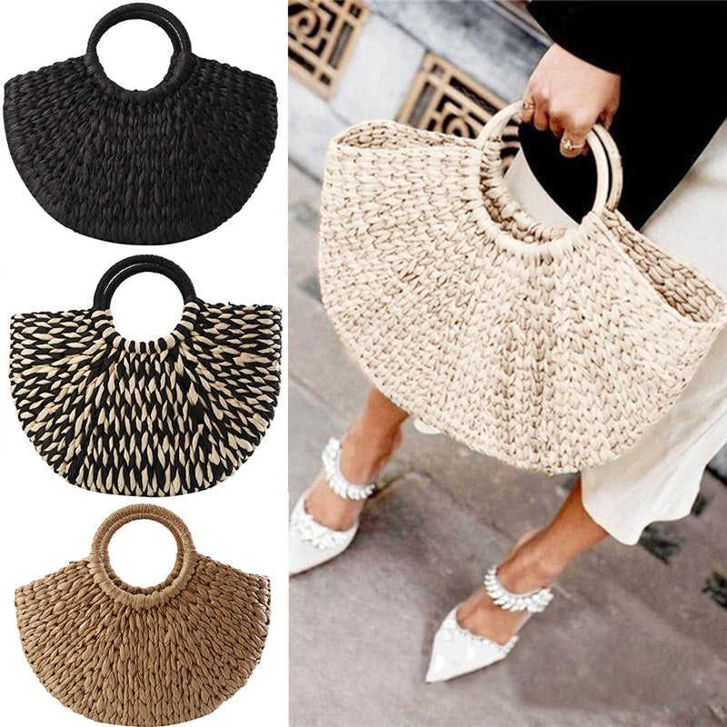 Women New Imitation Straw Handbags