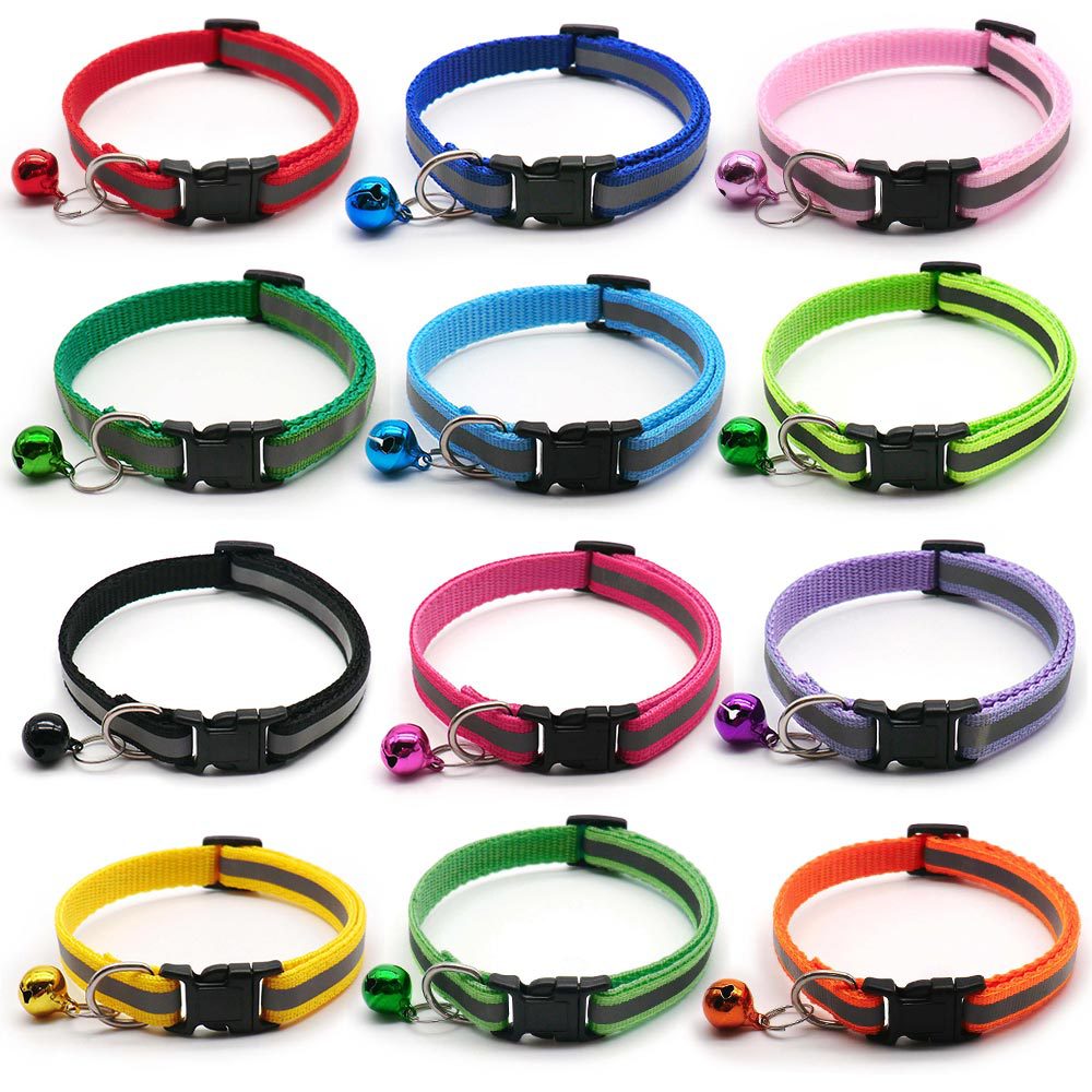 2Pcs/Pack 12 Colors Reflective Adjustable Cats And Small Dogs