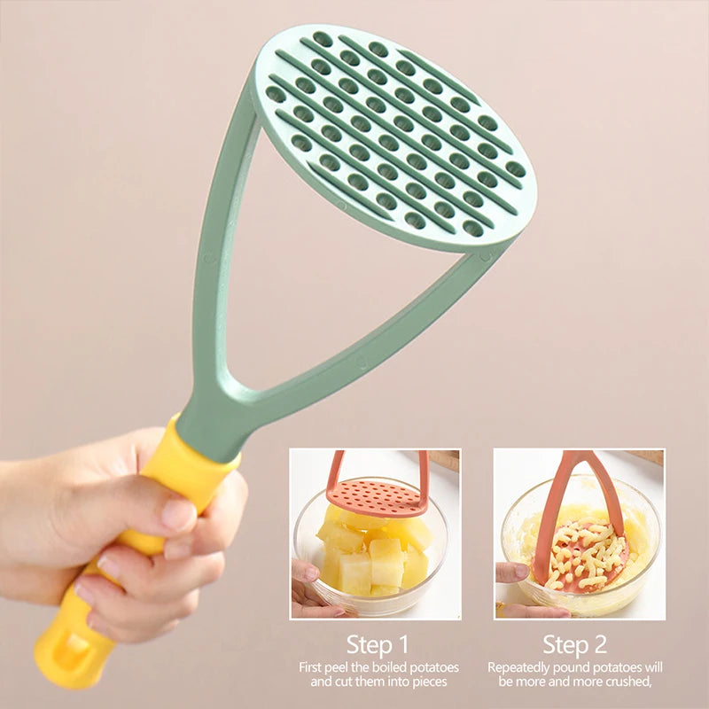 1pc Kitchen PP Pressed Potato Masher Ricer