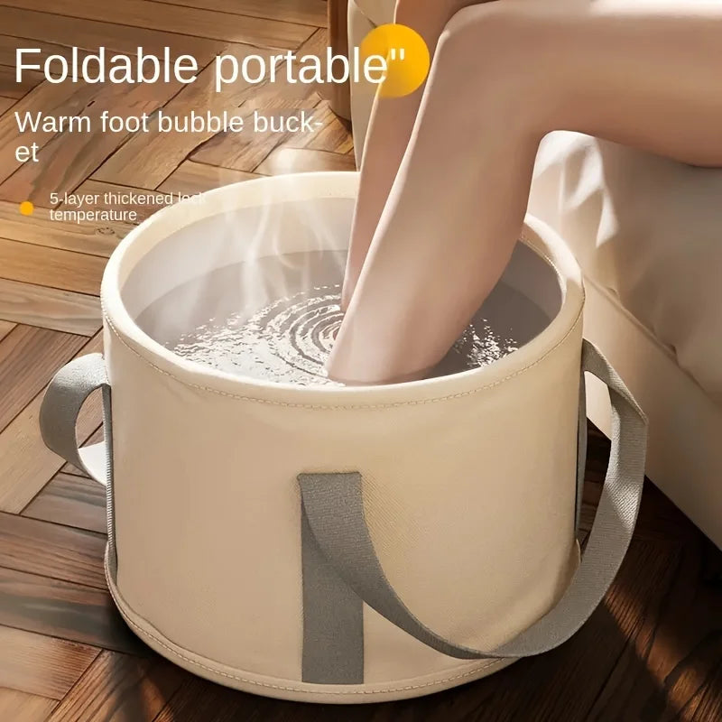 Foot bath tub equipped with advanced temperature control massage function