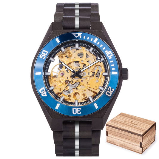 Wood Mechanical Watch Men Relogio Masculino