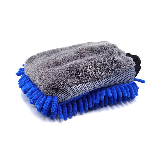 Large Microfiber Car Wash Mitt Waterproof Chenille Gloves